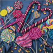 xxl kišobran, xxl candy cane